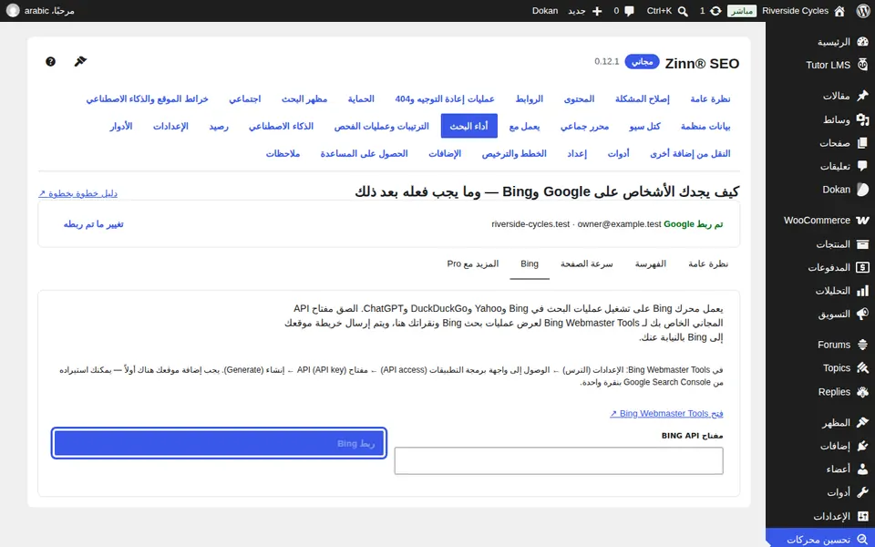قراءة أرقام Bing الخاصة بك