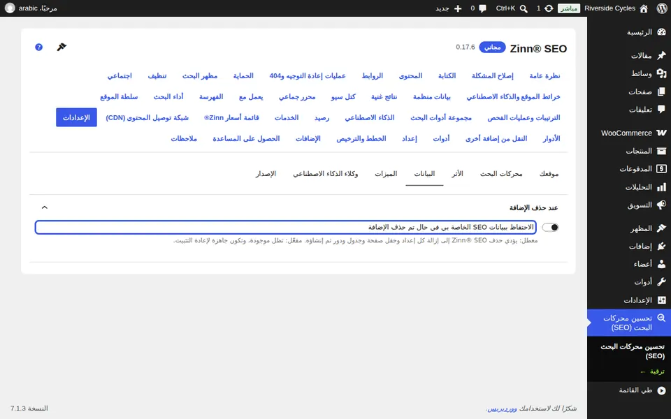 قرر ما سيحدث لبيانات تحسين محركات البحث (SEO) الخاصة بك
