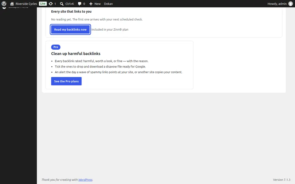 Leia seus backlinks