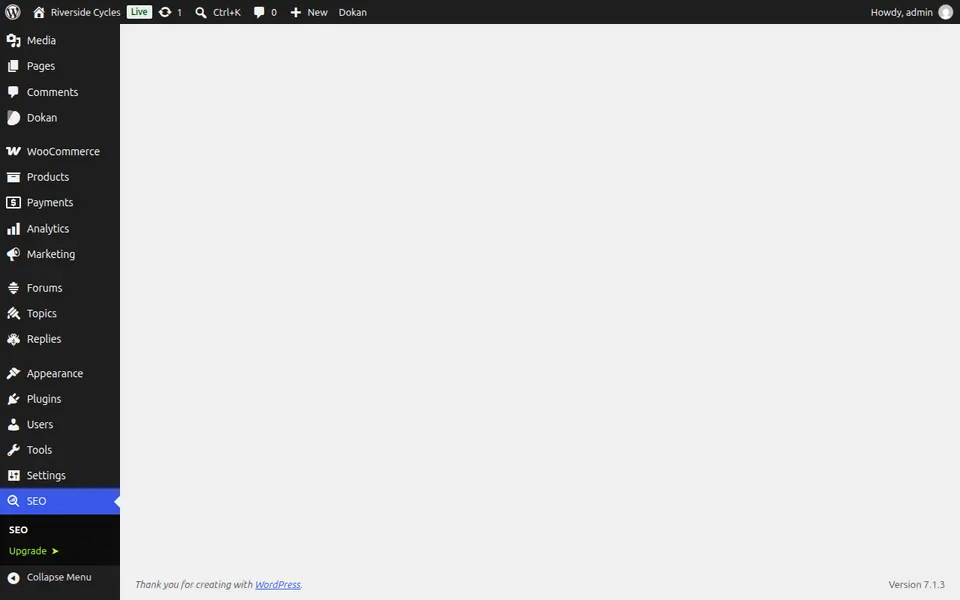 Ver seu criador de sites
