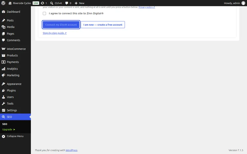 Aprovar o site