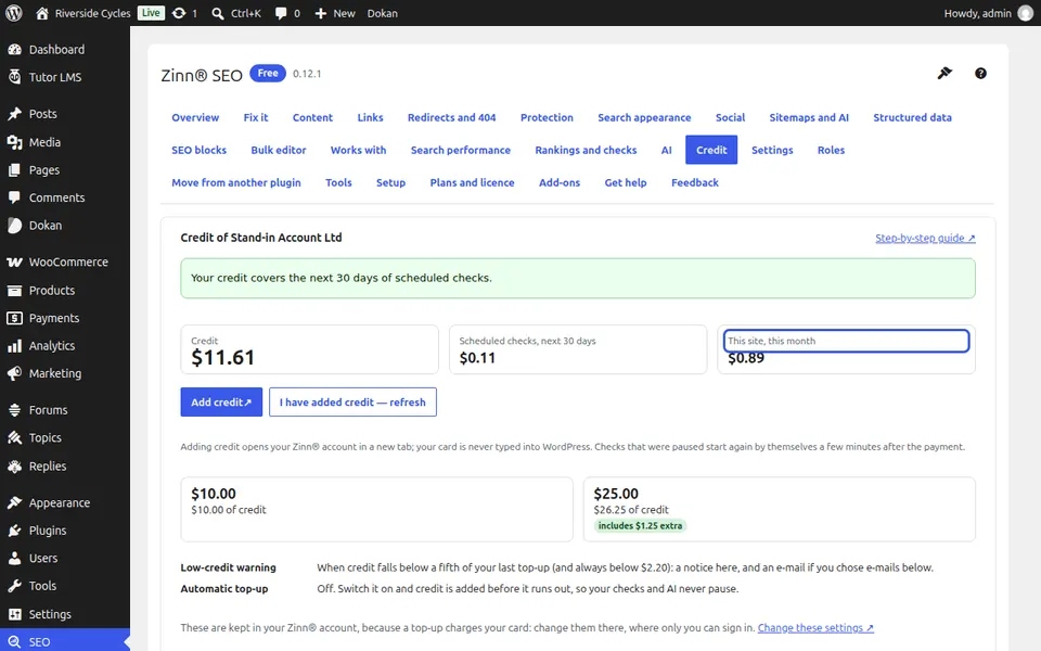 Fique de olho nos gastos deste site