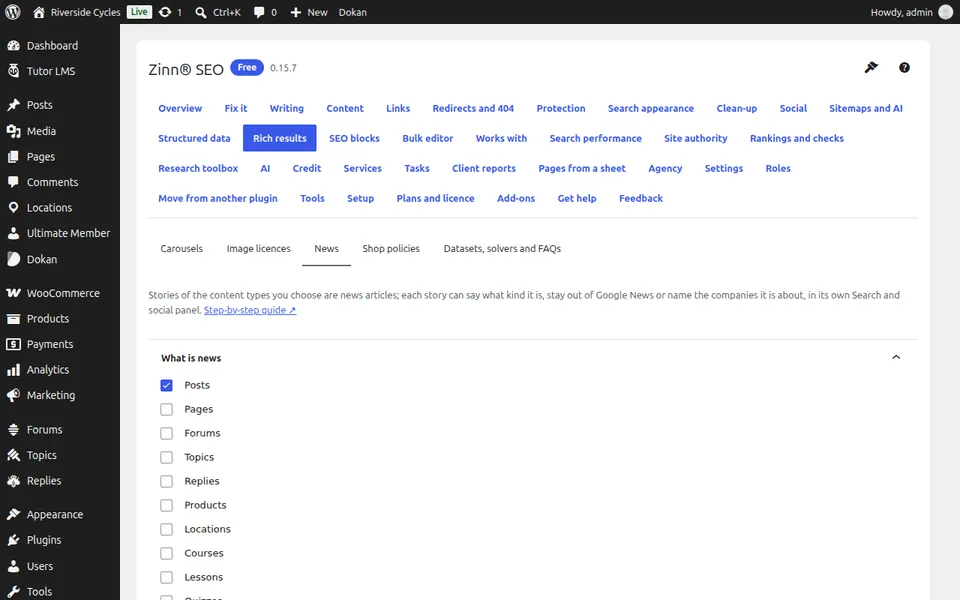 Configure sua sala de imprensa