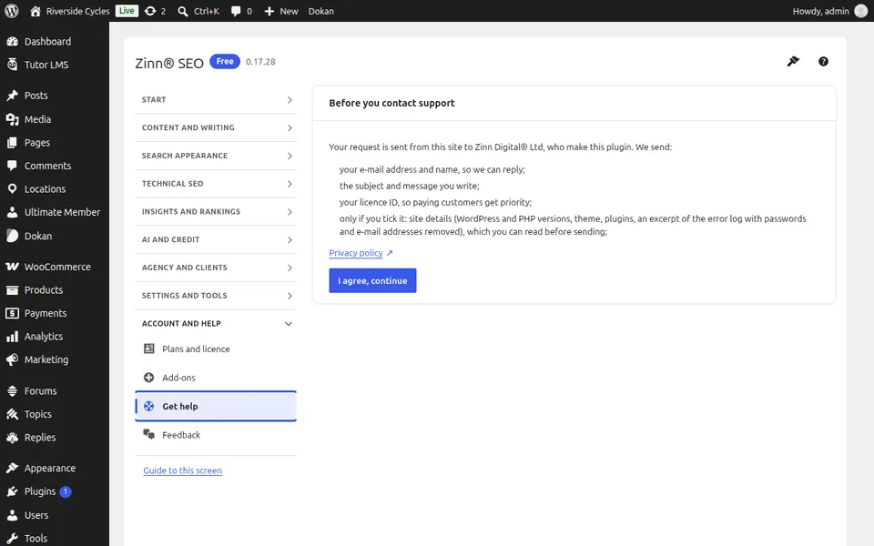 「ヘルプを表示」を開く