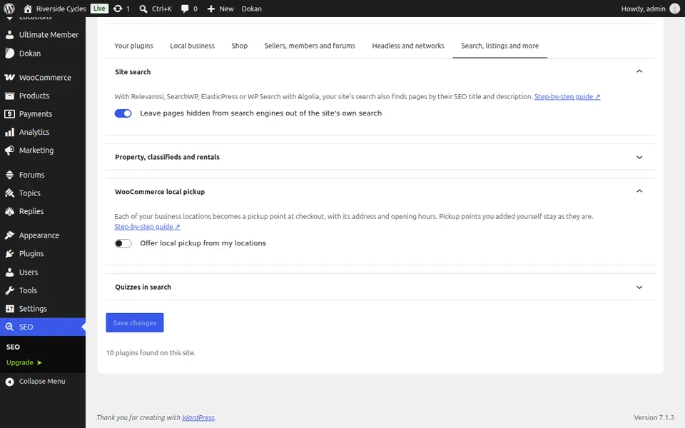 Abrir pesquisa no site