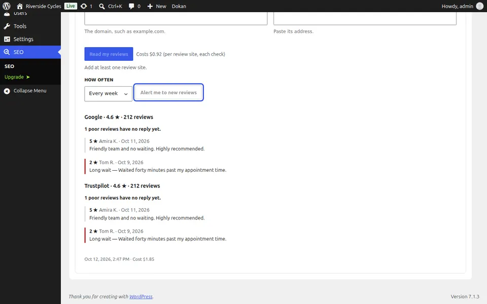Executar uma verificação de acordo com um agendamento