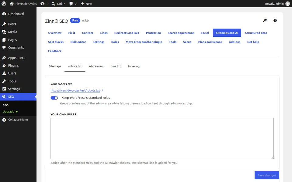 Karta robots.txt: editor, jeho kontroly a nástroj pro testování adres